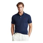 Slim Fit Stretch Mesh Polo T-Skjorte