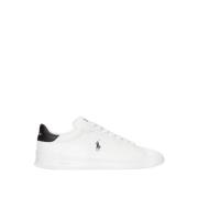 Hvite Skinn Sneakers for Menn