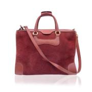 Pre-owned Suede handbags