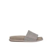 Strass Strap Flat Sandal