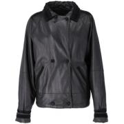 Pre-owned Leather outerwear