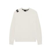 Kjerne Crew Sweatshirt Hvit Diagonal Loop