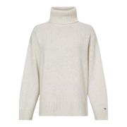 Oversized Ullblanding Turtleneck Genser