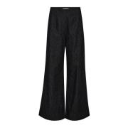 Pinstripe Wide Leg Denim Bukser