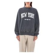 Sort Strikkgenser Sweatshirt Aw24