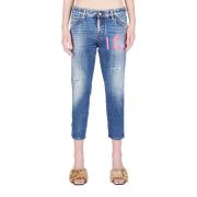 Icon Crop Jeans - Medium Vask