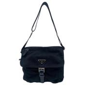 Pre-owned Svart nylon Prada Messenger Bag