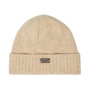 Marmoret Stripet Avslappet Beanie Lue