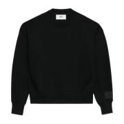 Svart Patch Logo Sweatshirt