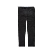 Slim Fit Chino Bukser Hudson Svart