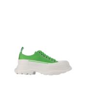 Grønn/Hvit Skinn Tread Slick Sneakers