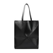 Puzzle Fold Large Tote Bag