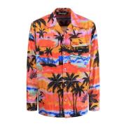 Psykedeliske Palms Roze/Multi Skjorte