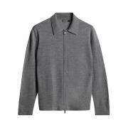 Moderne Merino Zip Cardigan Mid Grey