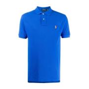 Iris Blue Knit Polo Shirt