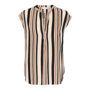 Brun Sukker Stripe Bluse Bjarkapw