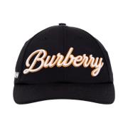 Logo Baseball Cap Navy Bomull