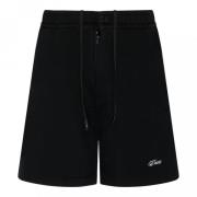 Sort Bomull Lange Shorts