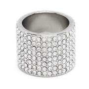 Hvit Krystall Rih Ring