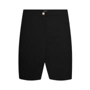 Sorte sykkelbermuda shorts