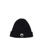 Svart Ull Beanie