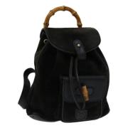 Pre-owned Suede backpacks