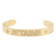 Je Taime Crystal Cuff Gold