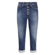 Denim Bomull Jeans Knappelukking Lommer