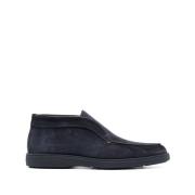 Blå Semskede Slip-On Sandaler