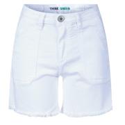 Ecru Frynset Shorts Alma