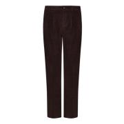 Brun Corduroy Bukser Regular Fit