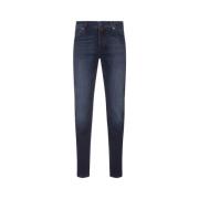 Slim Fit Blå Denim Jeans