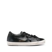 Star Patch Leather Sneakers