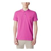 Fuchsia Polo Skjorte for Menn