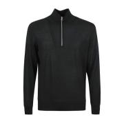 Svart Genser High Performance Zip Mock