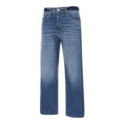 Heritage Denim Jeans Blå Lyn Rett Passform