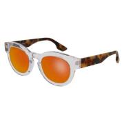 Transparent Havana Orange Speil Solbriller