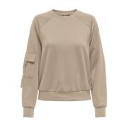 Stilig Crewneck Sweatshirt med Ermelomme