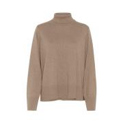 Brun Rollneck Genser