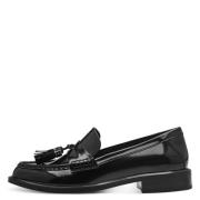 Sort Patent Loafers med dusk