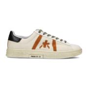 Hvite Skinn Sneakers Russell Modell