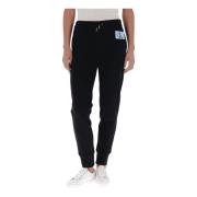 Sporty Svart Denim Joggers