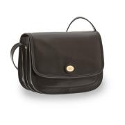 Svart Skinn Crossbody Veske