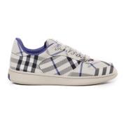 Vintage Check Print Sneakers