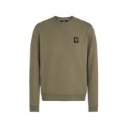 Klassisk Olive Sweatshirt med Bouclé Bomull