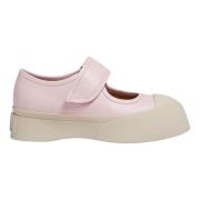 Lys rosa nappa skinn Mary Jane sneaker