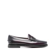 Brun Skinn Slip-On Sandaler