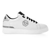 Hvite Hexagon Low-Top Sneakers