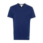 Navy Tee Shirt Klassisk Stil