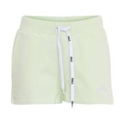 Dame Mint Sweatshorts med Elastisk Midje